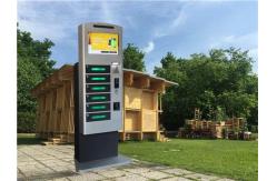 China Winnsen Multi Languages Cell Phone Charging Stations Kiosks With 6 Digital Lockers supplier