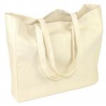 Natural Canvas Tote Bags Large Capacity For Shopping / Promotion / Packing for sale