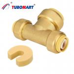 1/2-1 Inch Push In Elbow Fitting High Quality Quick Connection Lead-free Brass 3/4 for sale