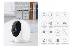 China Hi3518E SoC PIR Sensor 3IR LEDs Wifi Security Camera 3400mA supplier