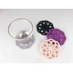 Flower Shape Thick Felt Coasters Potholder Naturally Water Absorbent for sale