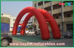 China Arch Bridge Design Red 5x3M Inflatable Arch , Oxford Cloth Inflatable Advertising Arch supplier