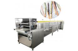 China Papa Fully Automatic Pocky Sticks Finger Biscuit double Chocolate Dipping and Coating Machine supplier