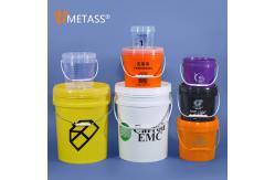 China Transparent 1L Food Grade Square Plastic Container Bucket with Seal Lid Sample Supplied supplier