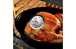 China Silver 2.4 Dial Bimetal NSF Oven Safe Meat Thermometer supplier