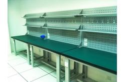 China Workshop Industrial Workbenches With Square Hole Louvered Panels supplier