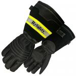 EN659/GOST R Certificate Firefighter Gloves Long Cuff With Reflective Tape for sale
