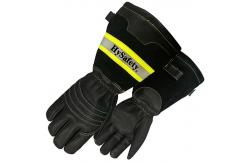 China EN659/GOST R Certificate Firefighter Gloves Long Cuff With Reflective Tape supplier