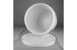 China Decorative Coating Plastic Packaging Bucket With Lid And Handle supplier