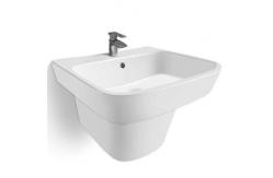 China Bathroom Glaze Porcelain Counter Handmade Wash Basin With Single Hole supplier