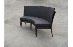 China Rattan Garden Dining Sets With Bench , Patio Table And Chairs Set supplier