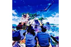 China Custom Indoor 3d Multi Large Screen Immersive Hanging Glass Theater Experience supplier