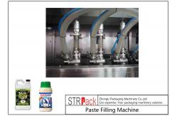 China Dust - Proof Auto Paste Filling Machine For Organic Liquid / Bio Fertilizer supplier