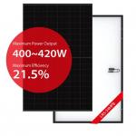 108 Half Cell Longi Solar Panel Mono Black Solar Panels 400W 405W 410W 415W 420W for sale