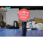 0.8m Inflatable Backpack Balloon LED Walking Advertising Ball For Advertising