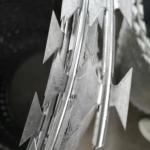 450mm Razor Hot Dipped Concertina Barbed Wire for sale