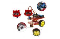 China Lightweight Arduino Starter Kit 2WD DIY Object Following HC-SR04 Electric Robot supplier