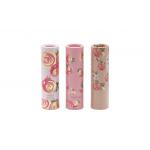 3.5g Eco Friendly Paper Lipstick Tubes With Flower Pattern for sale