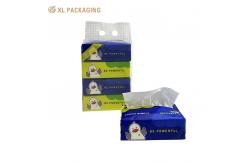 China Custom Makeup Facial Paper Tissue Remover Towel Pocket Poly Facial Tissue Bag supplier