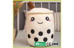 China OEM Bubble Tea Plush Pillow With Embroidered Emoji supplier