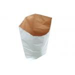 25kg Brown Multiwall Paper Bags Recycled Rice Kraft paper Sacks for sale