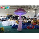 Nylon Cloth 2m Hanging Blow Up Mushroom With LED Light For Event / Wedding for sale