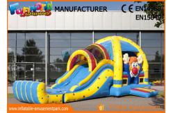 China Children Game Clown Inflatable Bouncer Slide For Backyard / Zoo / Water Park supplier