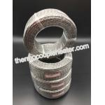 3 x 19 x 0.18 PT 100 Sheath Nickel Plated Copper Braided Wire Inner Fiberglass Insulation Outer for sale