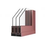 Powder Painted Aluminum Window Extrusion Profiles For Sliding Window With 6063 T5 for sale
