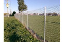 China Durable Black Chain Link Fence Privacy Fabric Hot Dipped Galvanized Mesh Fence supplier