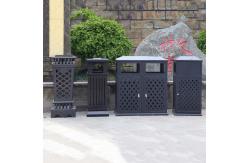 China Plastic Wood Recycling Waste Bin Classification Customized Trash Can supplier