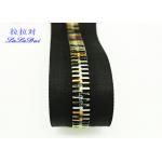 12 # Black Long Chainlarge Tooth Zippers , 28 Inch Metal Jacket Zipper  By Yard for sale