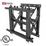 Full Service Push Out TV Wall Mount Bracket Cold Rolled Steel Powder Black for sale