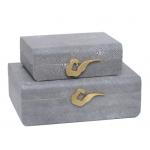 Custom Logo MDF Jewelry Decorative Storage Containers for sale