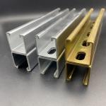 Yellow Zinc Plated 41x62 Unistrut Channel Slotted Double Strut Channel for sale