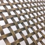 Crimped Stainless Steel Woven Wire Mesh Woven Fabric Screen For Wallpaper Decorative Metal for sale