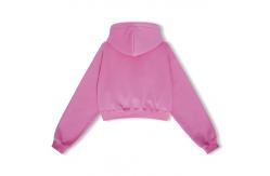 China Factory Directly Customized Fashion Trends Oversized Cropped Pullover Hoodie supplier