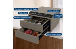 China Fingerprint Recognition Steel Luxury Secure Jewelry Box Auto Open Jewelry Security Box supplier