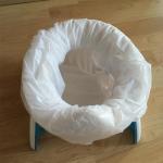 Customized Drawstring Disposable Potty Liners Travel Potty Refill Bags Fit Baby Adult for sale