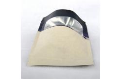China OEM Printed Biodegradable Coffee Bags Resealable Kraft Paper Bags With Window supplier