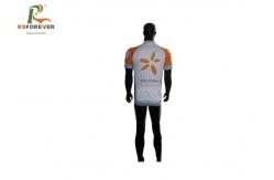 China Printed Road Cycling Jerseys Fully Sublimated , Bike Custom Cycling Shirts Polyester Mesh supplier