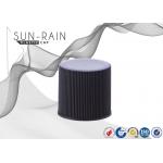 Ribbed aluminum plastic top bottle cap OEM design 24mm 28mm SR-209C for sale