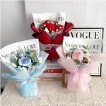 Vibrant Handmade Woolen Rose Bouquet for Birthdays Anniversaries and Other Celebration for sale