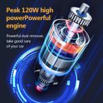 120W Rechargeable Wireless Handheld Car Vacuum Cleaner Mini Cyclone Strong Suction