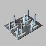 50mmx38mm Acoustical panel insulation impaling clips with 8 pins for sale