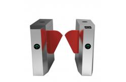 China Wing Flag Entrance Turnstile Barrier Gate Access Control System Anti Breakthrough supplier