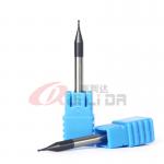 0.039 1mm 2 Flute End Mill Steel Iron AlTiN Coating 35 Helix Angle HRC50 for sale