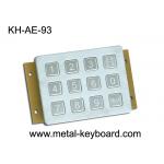 Vandal Proof Keypad Stainless Steel Metal Keypad 12 button in 3x4 Matrix for sale