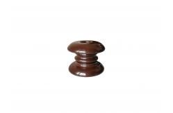 China Special Designed Brown Height 93mm Porcelain Spool Insulators supplier