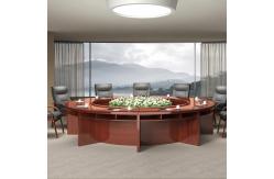China Classic Wood Customized Large Round Conference Table For 10 Seats Capacity supplier